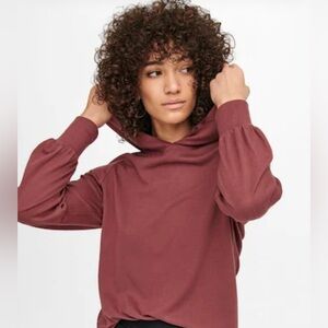 Project social T Long sleeve Sweater hoodie Medium Burgundy Nordstrom Brand NWOT